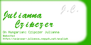 julianna czipczer business card